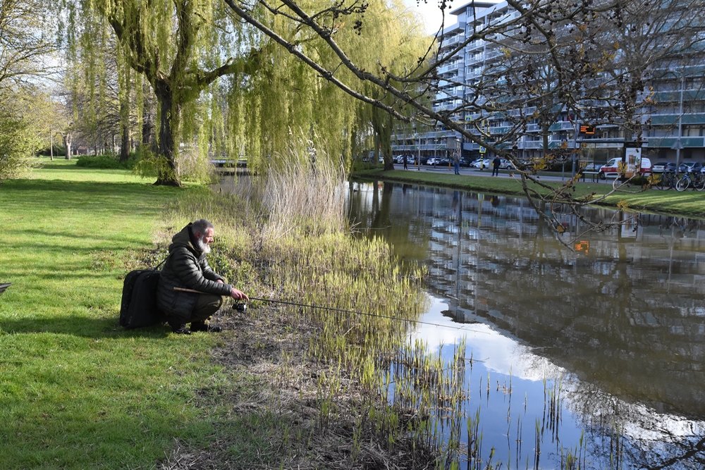 struinend vissen op karper