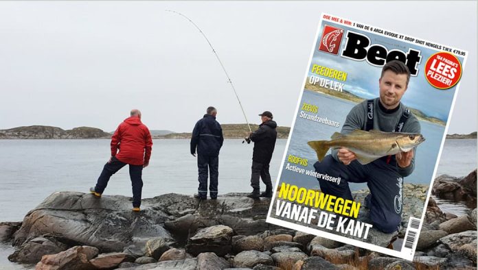 Zo beschrijft Martijn Dekkers het vissen op zeebaars vanaf het strand in het najaar.