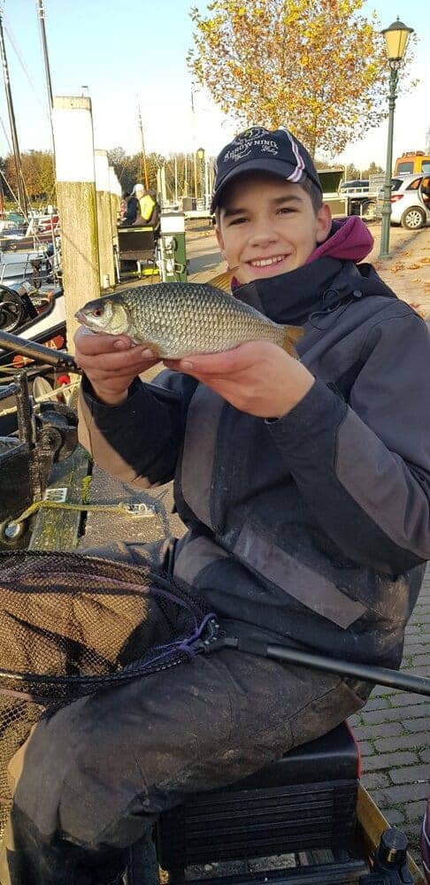 Twan Swart met een wintervoorn waar Elburg zo bekend om staat.