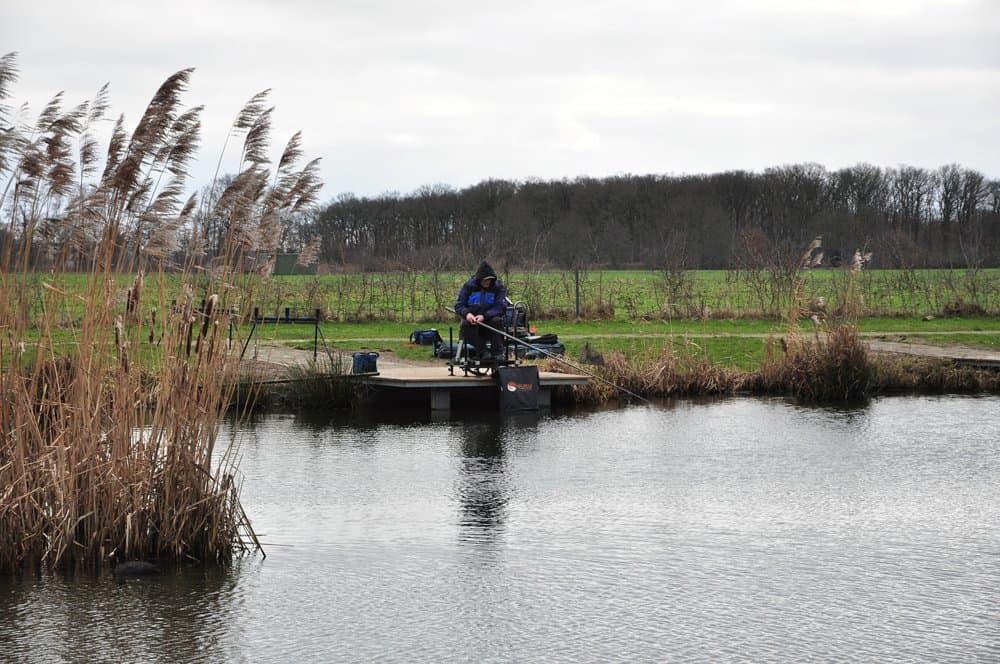 De uitdaging voor vandaag was om juist bij dit soort omstandigheden toch wat vissen aan de schubben te komen.