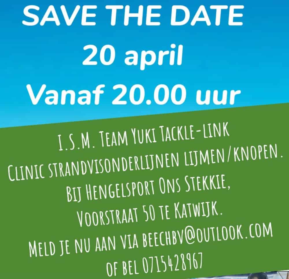 Hengelsport Ons Stekkie organiseert op zaterdag 20 april een clinic in het lijmen en/of knopen van strandvisonderlijnen. 