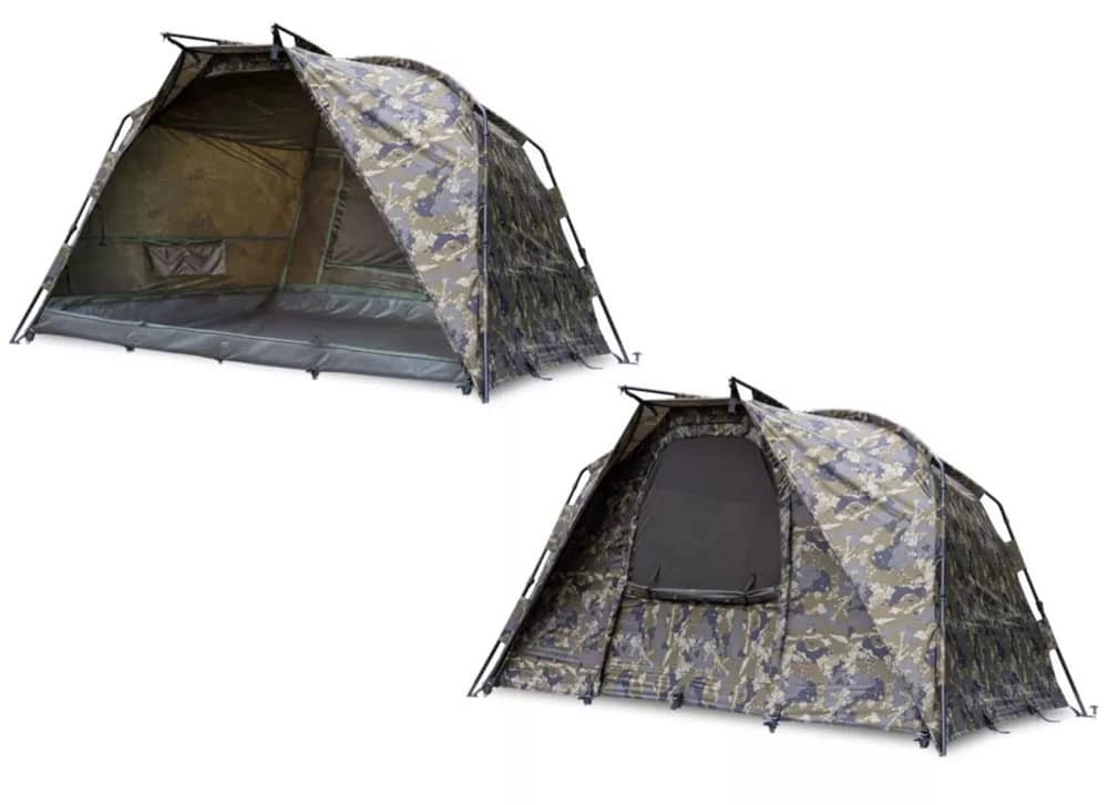 Met een zeer degelijk rvs frameblok en snap lock buckle is de Solar Compact Spider Shelter Camo Bundle een even goede keuze wanneer het om een goede shelter gaat.