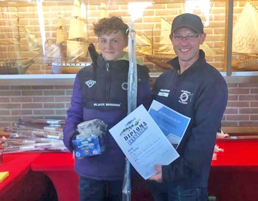 Arie Krijgsman Jr en Jan Schut mochten een aantal kinderen tijdens dit evenement begeleiden. Arie Krijgsman Jr werd derde met Gabi en vijfde met Dunant...