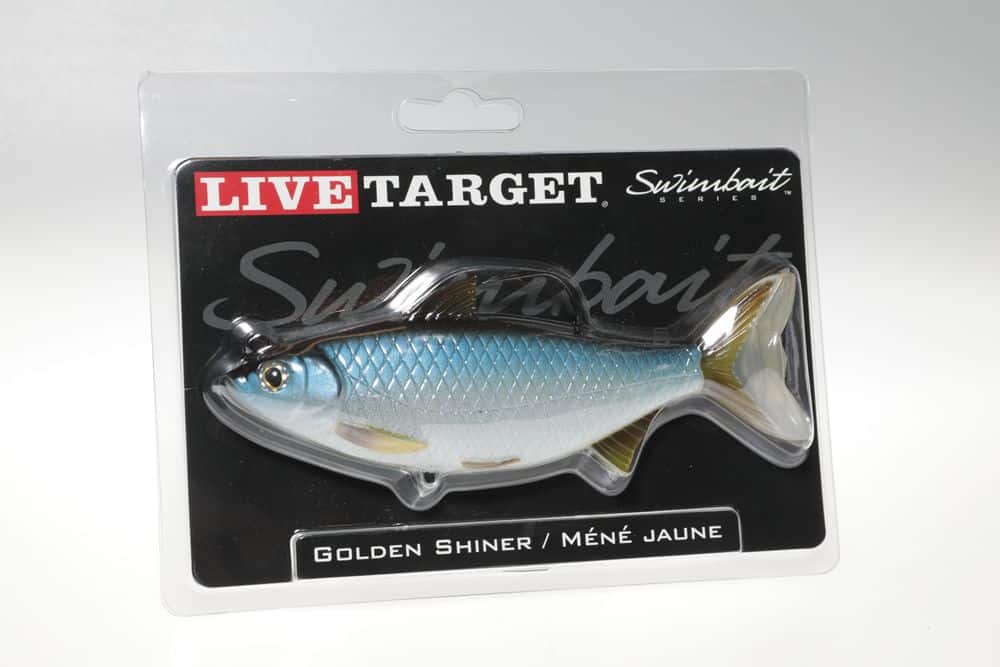 De LiveTarget Shiner is verkrijgbaar in twee kleuren, in lengtes van 14 cm (gewicht 50 gram) en 20 cm (140 gram).